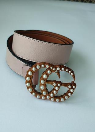 Шкіряний ремінь gucci