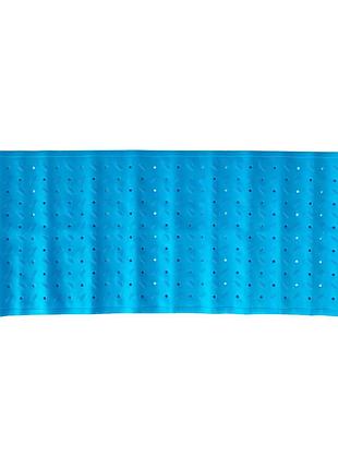Коврик в ванную комнату на присосках mgz-0901(blue) 35х95 см