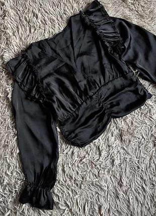 Блузка жіноча чорна zara, розмір s