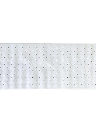 Коврик в ванную комнату на присосках mgz-0901(white) 35х95 см