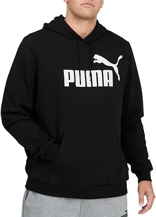 Puma (xxl/2xl) fleece hoodie мужское худи черное оригинал кофта
