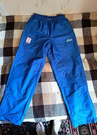 Брюки влагозащитные винтаж asics olimpic team