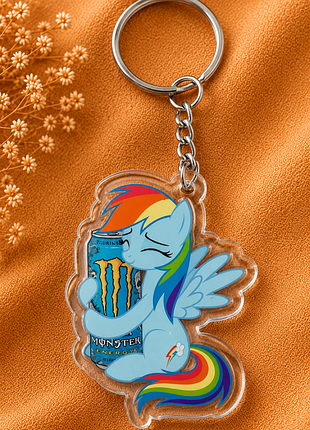 Акриловый брелок my little pony rainbow dash