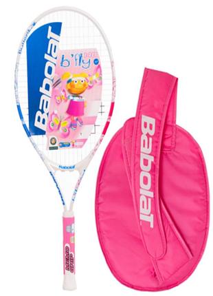 Ракетка для великого тенісу дитяча babolat b fly 140 140096-100 9-10років 25" блакитний