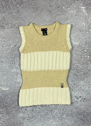 Винтажная вязаная жилетка versace sport оригинал размер xs (made in italy)