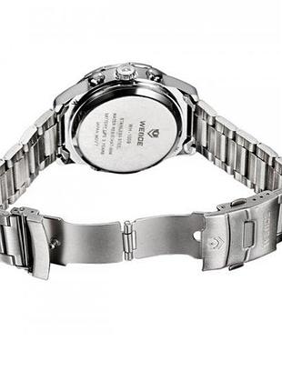 Металлический ремешок для часов weide standart silver с креплением к корпусу