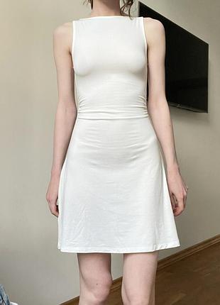 Сукня міні тенісна біла h&m