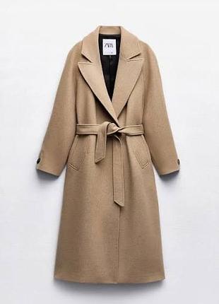 Zara пальто вовна xs 2052/298