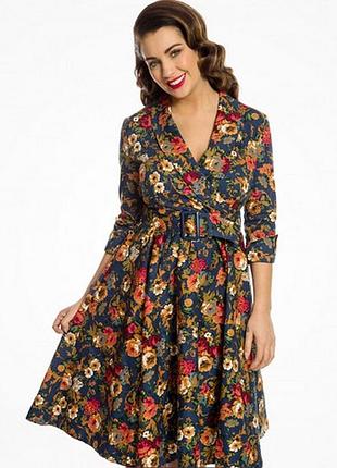 Винтажное платье pinterest в стиле pin-up, ретро 1950х, lindy bop, 50-52