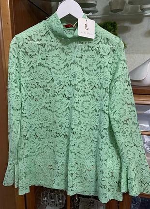 Гіпюроаий ажурний лонгслив xxl-xxxl