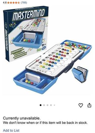 Настільна дорожня гра hasbro gaming mastermind