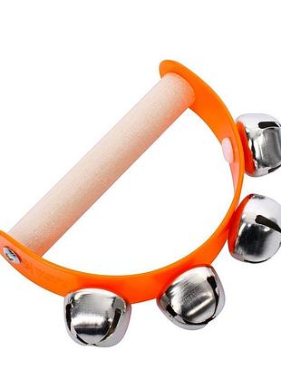 Деревянная игрушка бубонцы md 0808(orange) оранжевый, размер 10 x 6,5 см