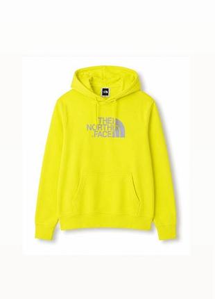 Худі the north face neon yellow logo hoodie | розмір m