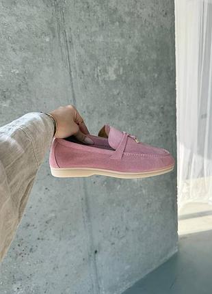 Loro piana loafers pink premium