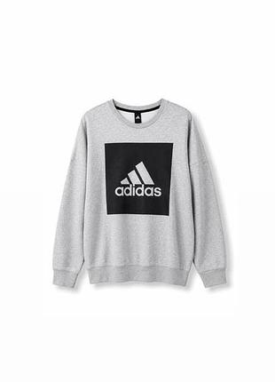 Чоловічий світшот adidas logo grey | розмір m