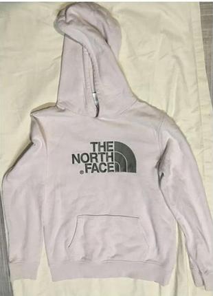 The north face 💙/світло-бежеве худі 💛на  158 см зріст/підлітковий одяг/унісекс