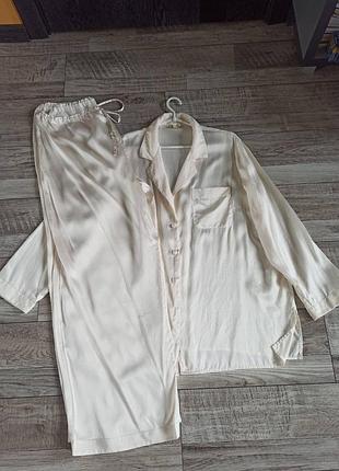Піжамний комплект twilfit / everybodies silk (100% шовк) — xl