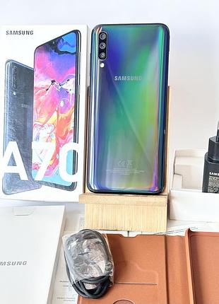 6/128gb samsung a70  • новий • гарантія! повний комплект! чохол + скло