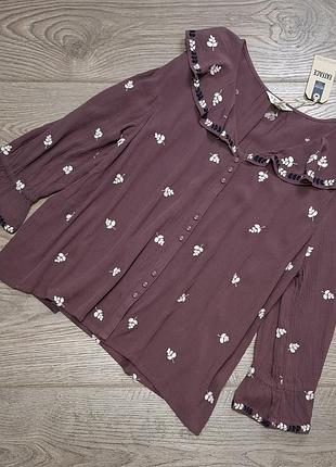 Блуза з вишивкою fat face р. 14/42/xl