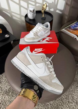 Женские кроссовки nike sb dunk low pro beige white 39-40