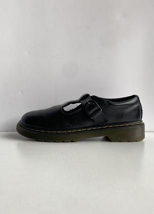 Дитячі шкіряні туфлі dr martens polley junior mary jane
