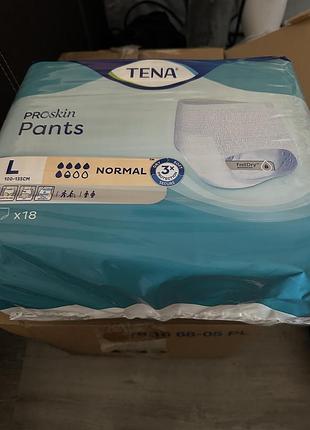 Нові, запаковані. tena proskin pants normal, розмір l (100–135 см), 18 шт. в наявності 4 пачки