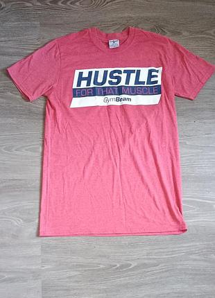 Футболка gymbeam "hustle for that muscle", размер m