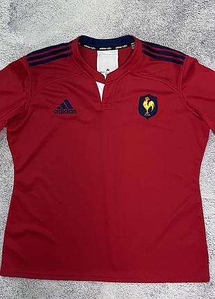 Футболка регбі france rugby ffr player issue adidas 3xl оригінал ak9001