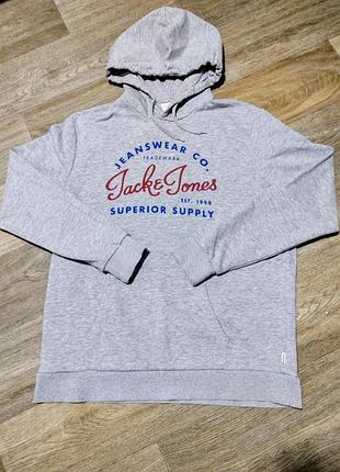 Мужское худи jack & jones с принтом , размер l .