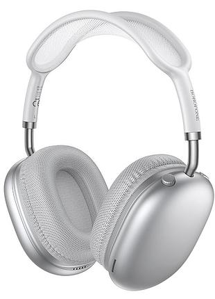 Бездротові накладні навушники borofone bo36 tone bt headphones silver