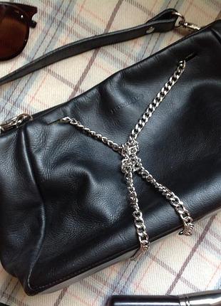 Сумка жіноча firenze bags italy silver black