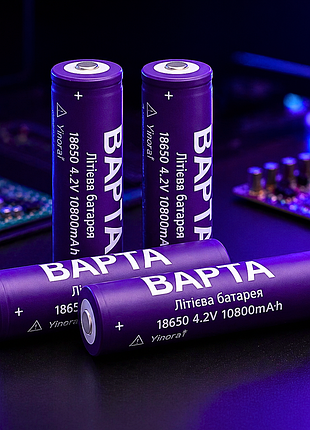 Акумулятор 18650 bapta bp-1080 4.2v li-ion, перезаряджуваний літій-іонний елемент живлення для ліхтарів павербанків