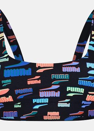Чорний кольоровий спортивний топ puma