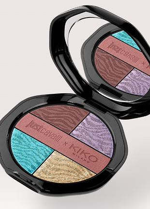 Палітра тіней для повік just cavalli kiko milano gaze wardrobe eyeshadow palette (000282)