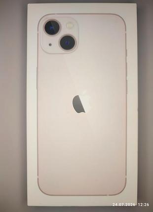 Коробка apple iphone 13, pink 256gb, a2633 mlq83hu/a