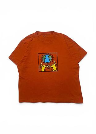 Чоловіча футболка uniqlo ut keith haring xxl помаранчева