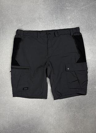 Decathlon forclaz шорти карго трек хайк сірі чорні xl трекінгові xxl