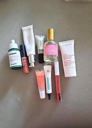 Лот косметики nyx clarins
