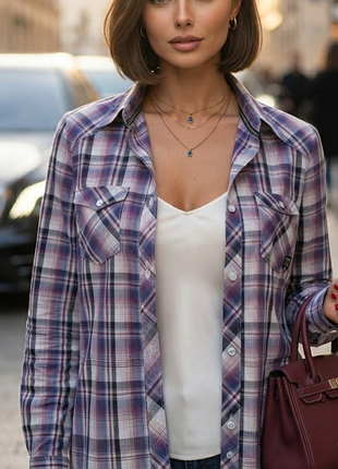 ​стильна брендова сорочка в клітинку next shirting (на l-xl)