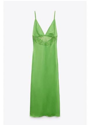 Сатинова сукня zara атласна