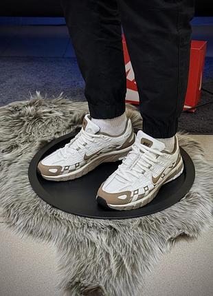 Кросівки nike p-6000, біло / шоколадні 5588-4