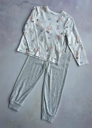 Пижама на девочку демисезонная с балеринами primark р.110 см (4-5 года)