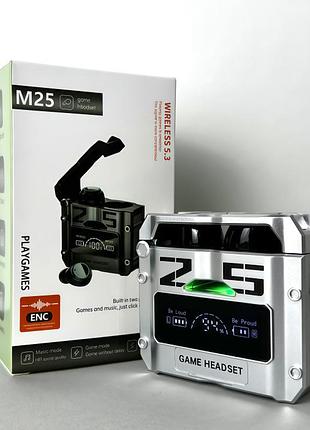 Беспроводные наушники m25 series gaming earbuds smart case
