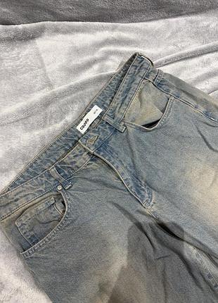 Джинси cropp wide leg блакитні | xl (42) | ідеальний стан