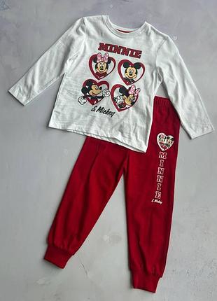 Пижама на девочку демисезонная minnie&amp;mickey primark р.92 см (1,5-2 года)