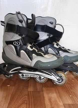 Роликові ковзани new sports (abec-5, колеса 76мм) — розмір 46