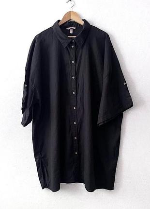Довга лляна сорочка оверсайз h&m