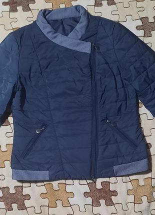 Легка стьобана куртка-косуха euro step (італія), розмір l (ідеальний стан)