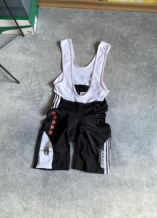 Sms santini bib shorts coolmax оригінал чоловічі велошорти біби бібси вело шорти форма комбінезон велосипедні фірмові брендові s m