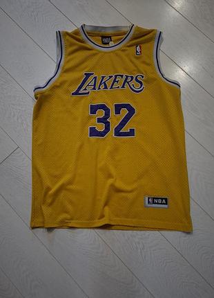 Lakers оригинальная спортивная майка adidas magic johnson lakers nba 2xl спортивная футболка